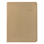 2026 Desk Diary, White Gold
