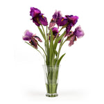 Bearded Iris Bouquet, Red & Purple