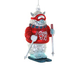 Skiing Yeti Ornament