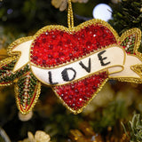 Love Heart Tattoo Ornament