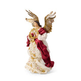 Holiday Angel with Golden Wreath