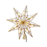 Illuminated Capiz Star Tree Topper