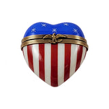Stars & Stripes Heart Limoges