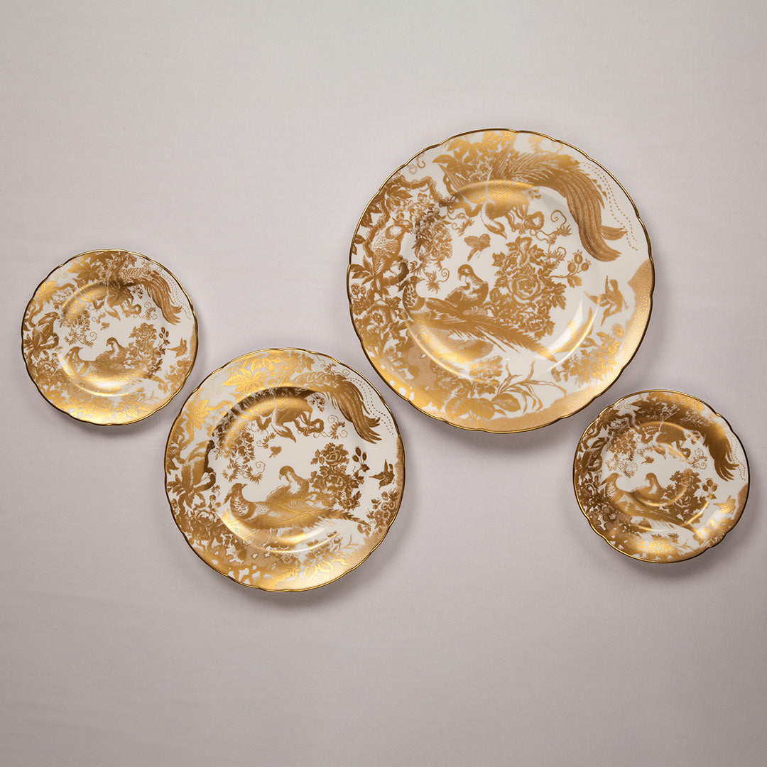 Aves Gold Salad Plate