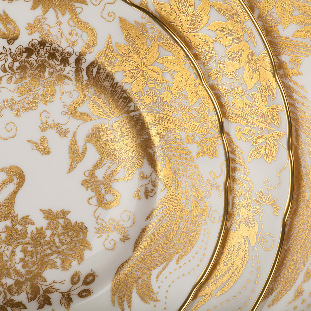 Aves Gold Dinner Plate