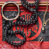 Asscher-Cut Earrings in Black Jade