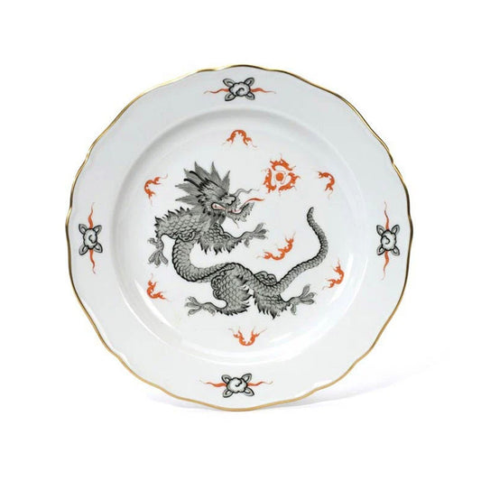 Meissen Ming Dragon Black Salad Plate