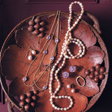 Pink Pearl Drop Earrings