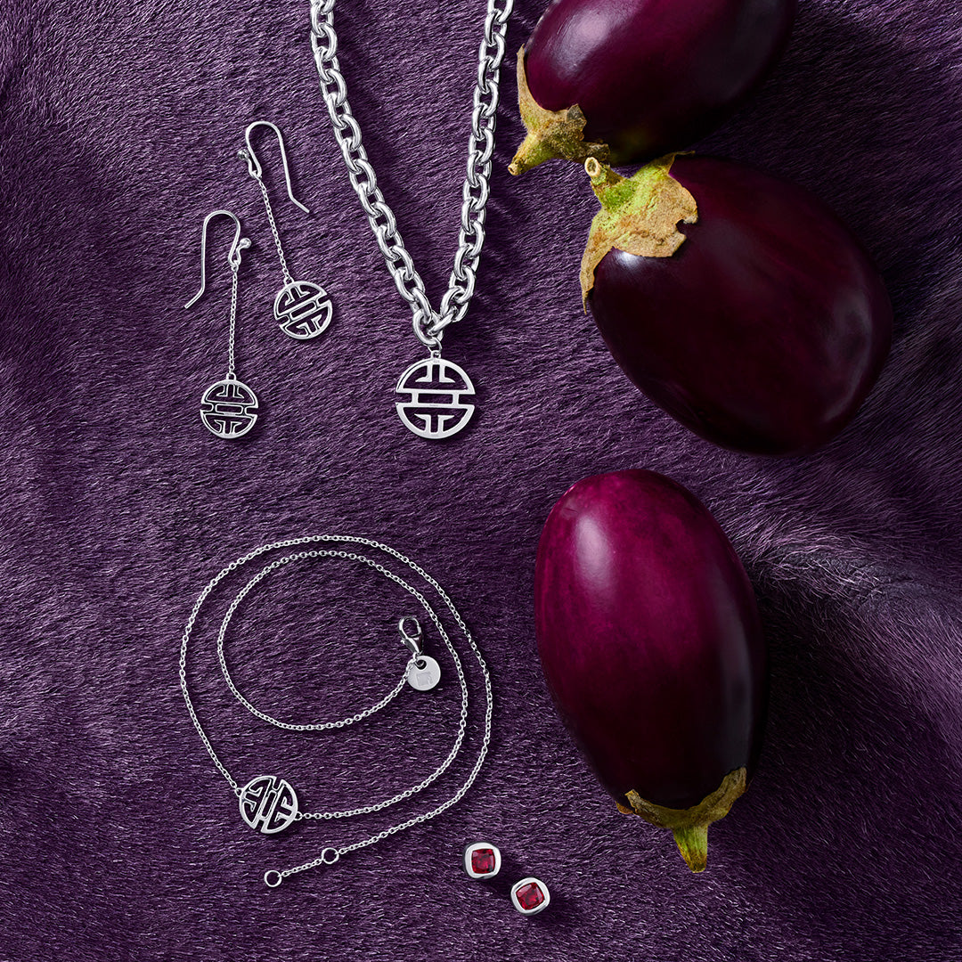 Melrose Earrings in Rhodolite Garnets