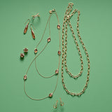 Oval Link Long Necklace