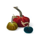 Harvest Velvet Pumpkins, Set of 3