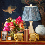 Ivory Lamp with William Morris Shade