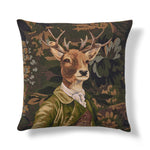 Woodland Gentleman Deer Tapestry Pillow