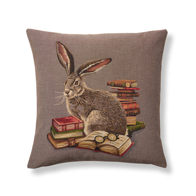 Professor Rabbit Tapestry Pillow