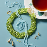 Droplet Hoop Earrings in Aquamarine