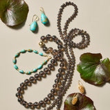Kingman Turquoise Bead Bracelet