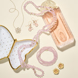 Rose Quartz Rope Necklace