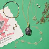 Gold Shou Link Bracelet