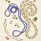 Amora Drop Earrings in Tanzanite & Diamonds