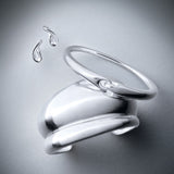 Infinity Earrings, Silver