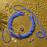 Tanzanite 10-Strand Twist Necklace