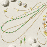 Ginkgo Leaf Station Necklace
