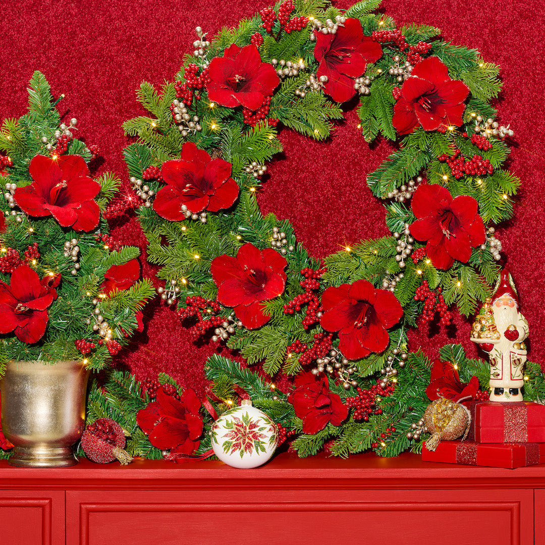 Father Christmas in Floral Coat