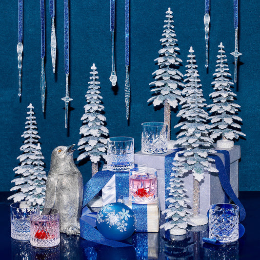 Twilight Glass Icicle Ornaments, Set of 36