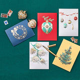 Holly Ornament Holiday Cards, Set of 8