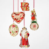 Vintage Postcard Santa Ornament