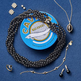 Black Jade 5-Strand Twist Necklace