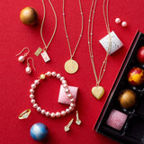 Pink Sapphire Station Necklace