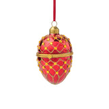 Jeweled Egg Box Ornament