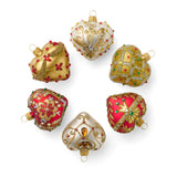 Mini Hearts Ornaments, Set of 6