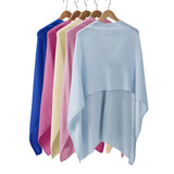 Cashmere Poncho, Beach Pink