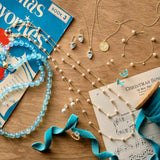 10mm Aquamarine Long Necklace