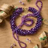 Clover Earrings in Amethyst