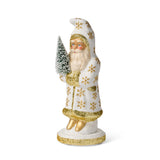 Gold Snowflakes Santa