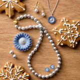 Baroque Blue Akoya Pearl Necklace