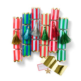 Tinsel Tassel Crackers, Set of 6
