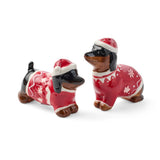 Christmas Dachshund Salt & Pepper Shakers