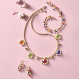 Multicolor Sapphire Briolette Earrings