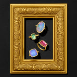 Pink Tourmaline East-West Ring