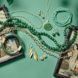 Pacific Bangle in Green Nephrite Jade