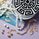 10mm White Jade Earrings