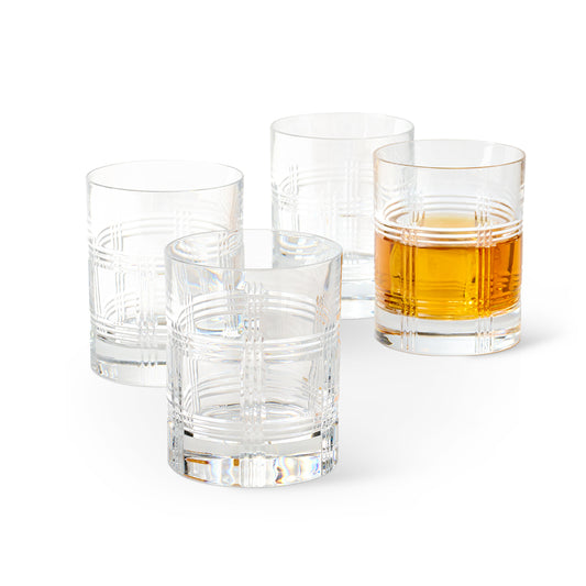 Reed & Barton Hudson Double Old-Fashioned Glasses, Set of 4