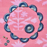 Blue Daisy Stud Earrings