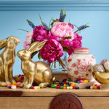 Coral Peony Ginger Jar