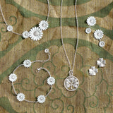 Silver Four-Leaf Clover Earrings