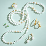 Diamond Bezel-Wrapped Green Jade Earrings